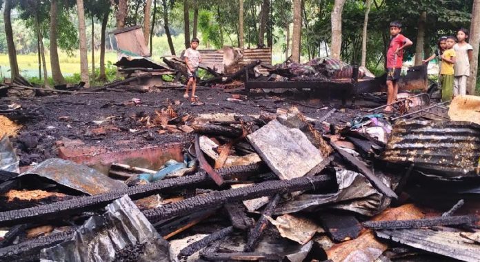 কচুয়ায় হাফেজ সাইফুলের বসতঘর পুড়ে ছাই, ক্ষয়ক্ষতি ১০ লাখ