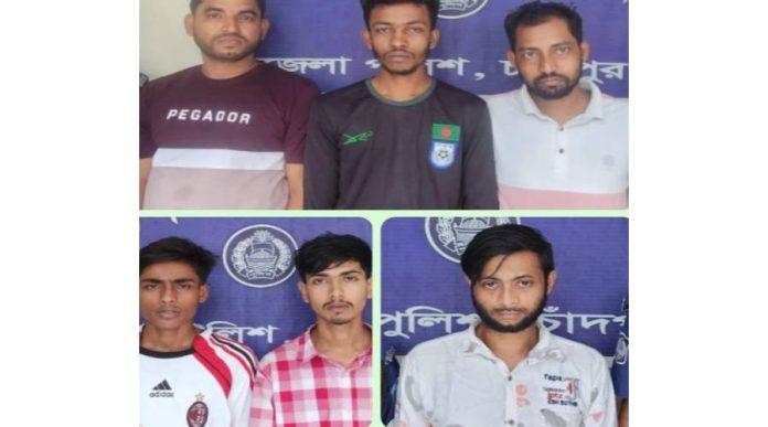 মতলব দক্ষিণে পৃথক অভিযানে আটক ৬