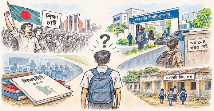 শিক্ষাব্যবস্থার দীনতা থেকে মুক্তি কবে মিলবে