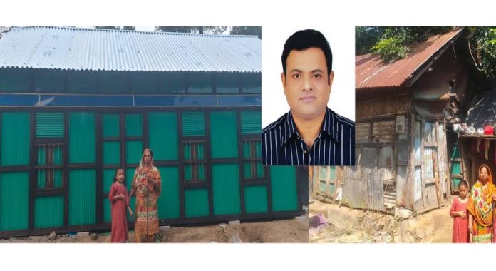 কচুয়ার অন্ধ নারী ফুলবানুর মাথা গোঁজার ঠাঁই করে দিলেন ফয়সাল
