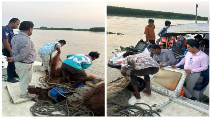 চাঁদপুরে কারেন্ট জালের বিরুদ্ধে অভিযান, ১১ জনের কারাদণ্ড