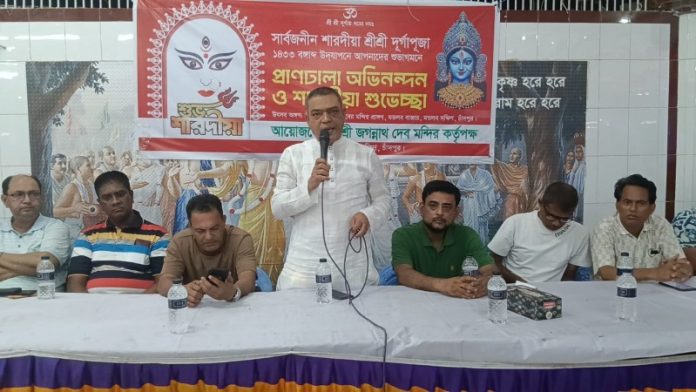 মতলব দক্ষিণে বিভিন্ন পূজামণ্ডপ পরিদর্শন করলেন যুবদল নেতা জিয়াউর রহমান জিয়া