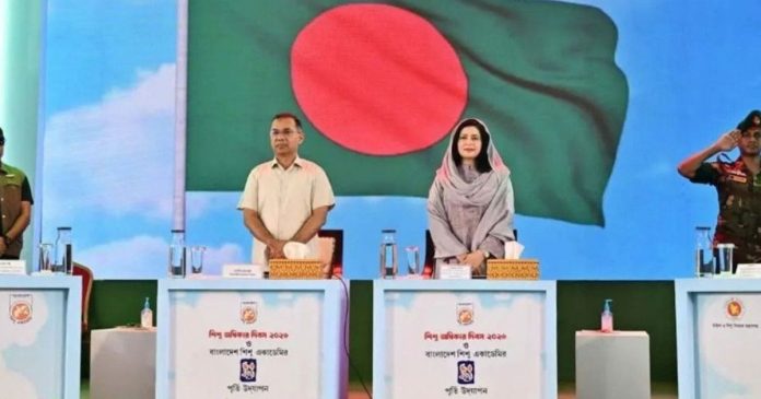 শিশু অধিকার দিবসের অনুষ্ঠানে প্রধানমন্ত্রীর যোগদান