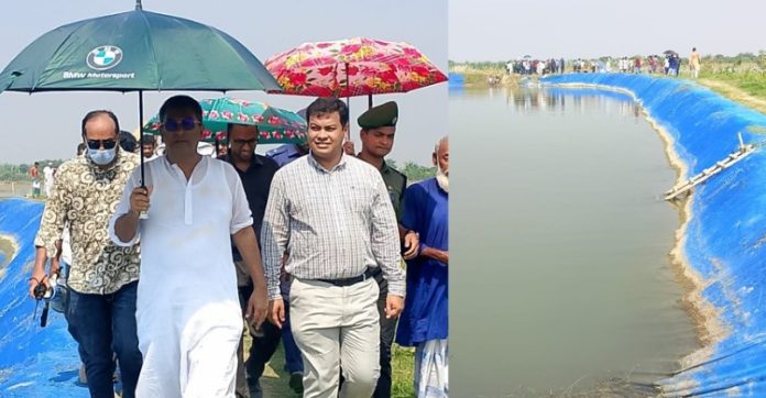 ইব্রাহিমপুরে ৪০০ একর কৃষিজমি দখল করে মাছ চাষ, উচ্ছেদ অভিযান